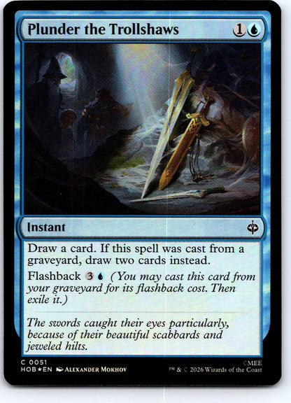 Plunder the Trollshaws 51 Common The Hobbit Magic: The Gathering Foil Near Mint