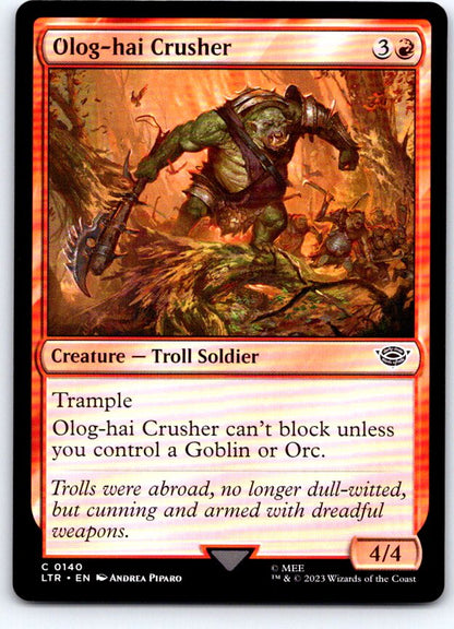 Olog-Hai Crusher 140 Universes Beyond: LOTR Magic: The Gathering NM