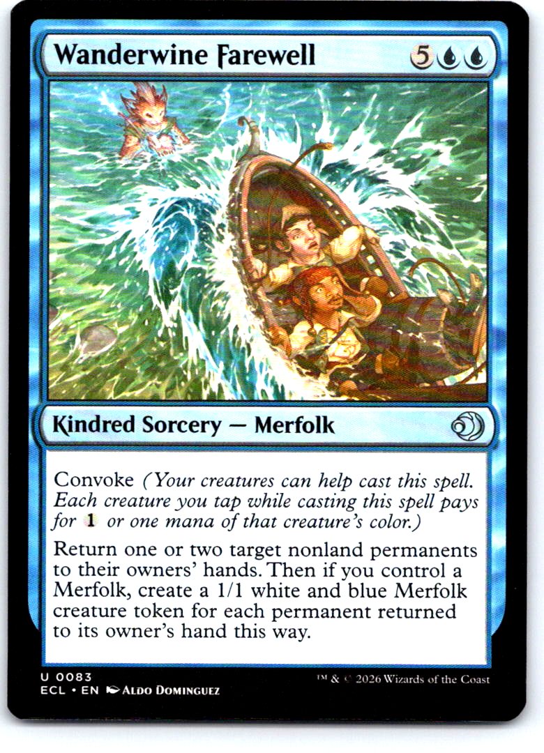 Wanderwine Farewell 83 Uncommon Lorwyn Eclipsed Magic: The Gathering Near Mint