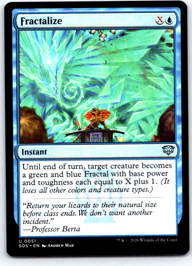 Fractalize 51 Uncommon Secrets of Strixhaven Magic: The Gathering Near Mint