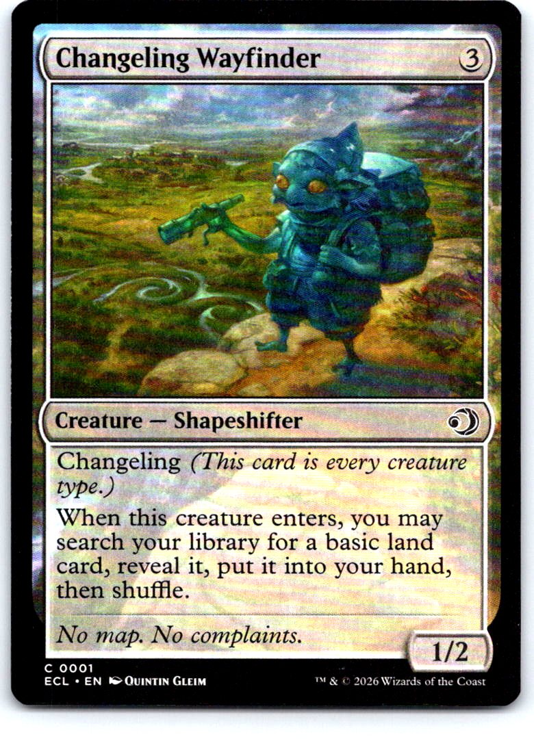 Changeling Wayfinder 1 Common Lorwyn Eclipsed Magic: The Gathering Near Mint