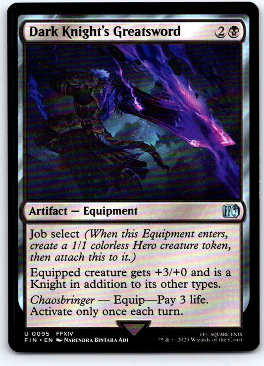 Dark Knight's Greatsword 95 Uncommon FINAL FANTASY Magic: The Gathering NM