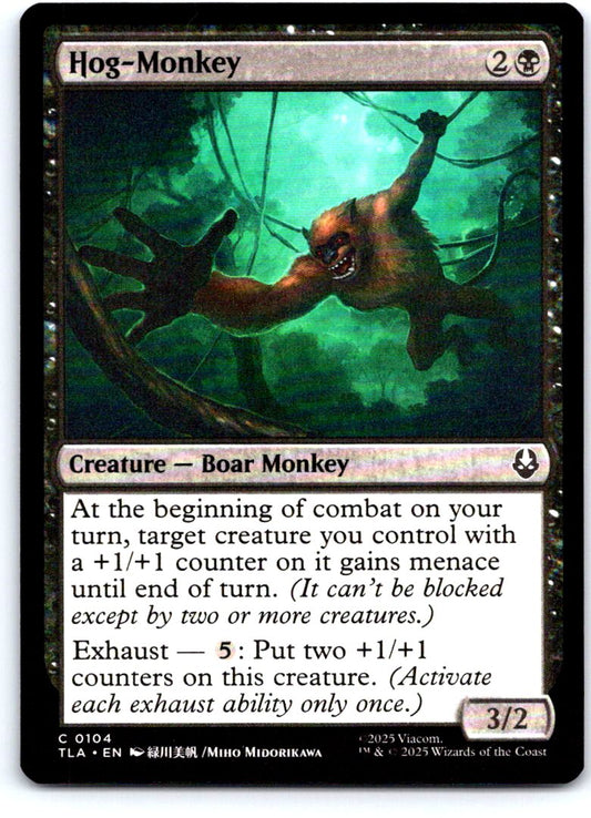 Hog-Monkey 104 Common Avatar: The Last Airbender Magic: The Gathering Near Mint