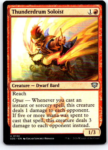 Thunderdrum Soloist 134 Uncommon Secrets of Strixhaven Magic: The Gathering NM