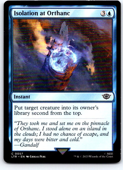 Isolation at Orthanc 57 Universes Beyond: LOTR Magic: The Gathering NM