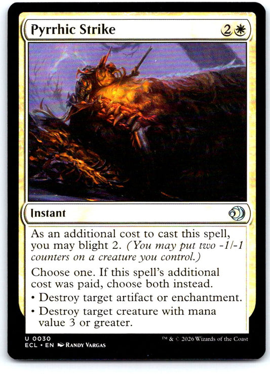 Pyrrhic Strike 30 Uncommon Lorwyn Eclipsed Magic: The Gathering Near Mint