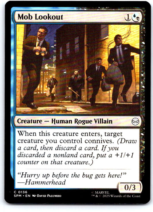 Mob Lookout 136 Common Marvel's Spider-Man Magic: The Gathering Near Mint
