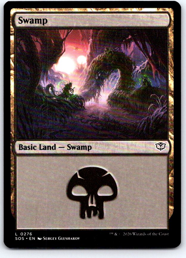 Swamp (296) 296 Land Commander 2019 Magic: The Gathering Near Mint