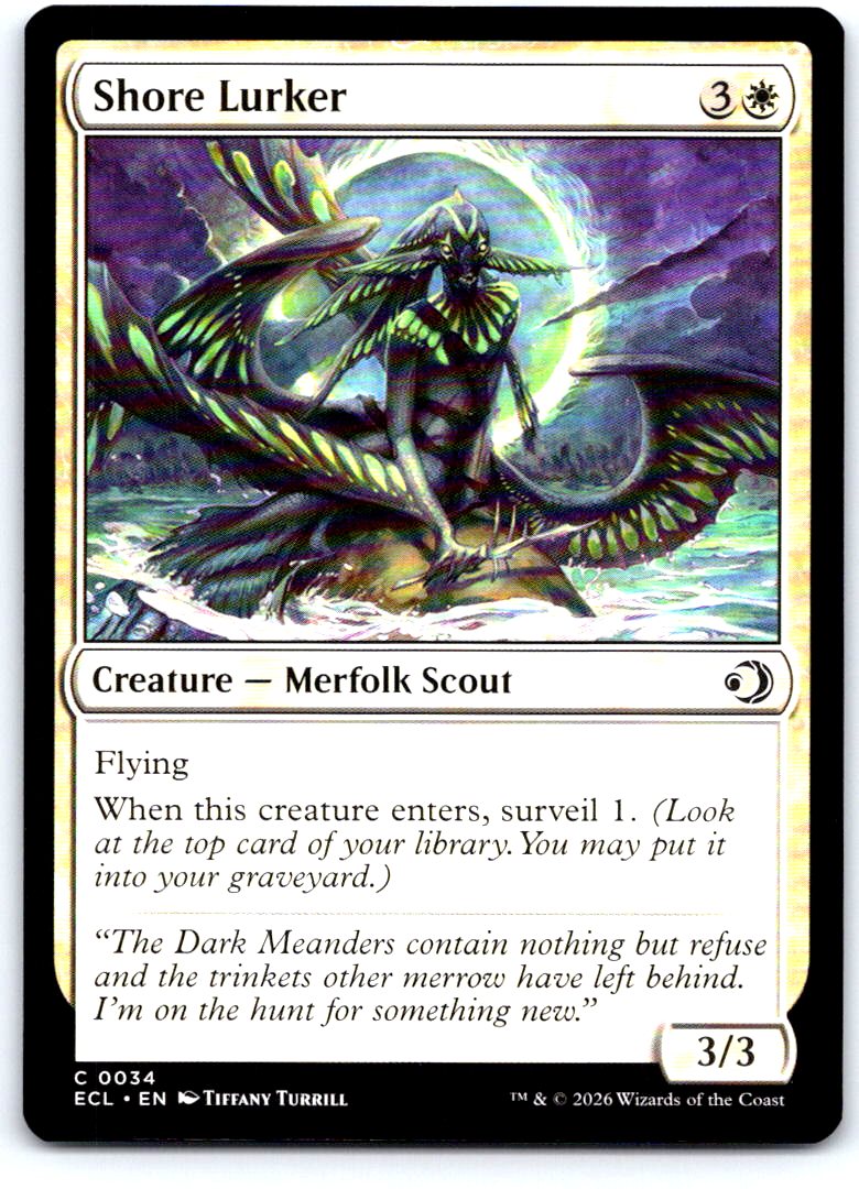 Shore Lurker 34 Common Lorwyn Eclipsed Magic: The Gathering Near Mint