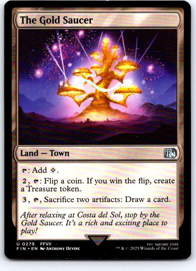 The Gold Saucer 279 Uncommon FINAL FANTASY Magic: The Gathering Near Mint