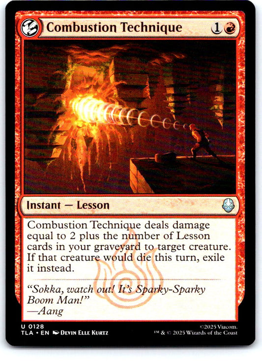 Combustion Technique 128 Avatar: The Last Airbender Magic: The Gathering NM