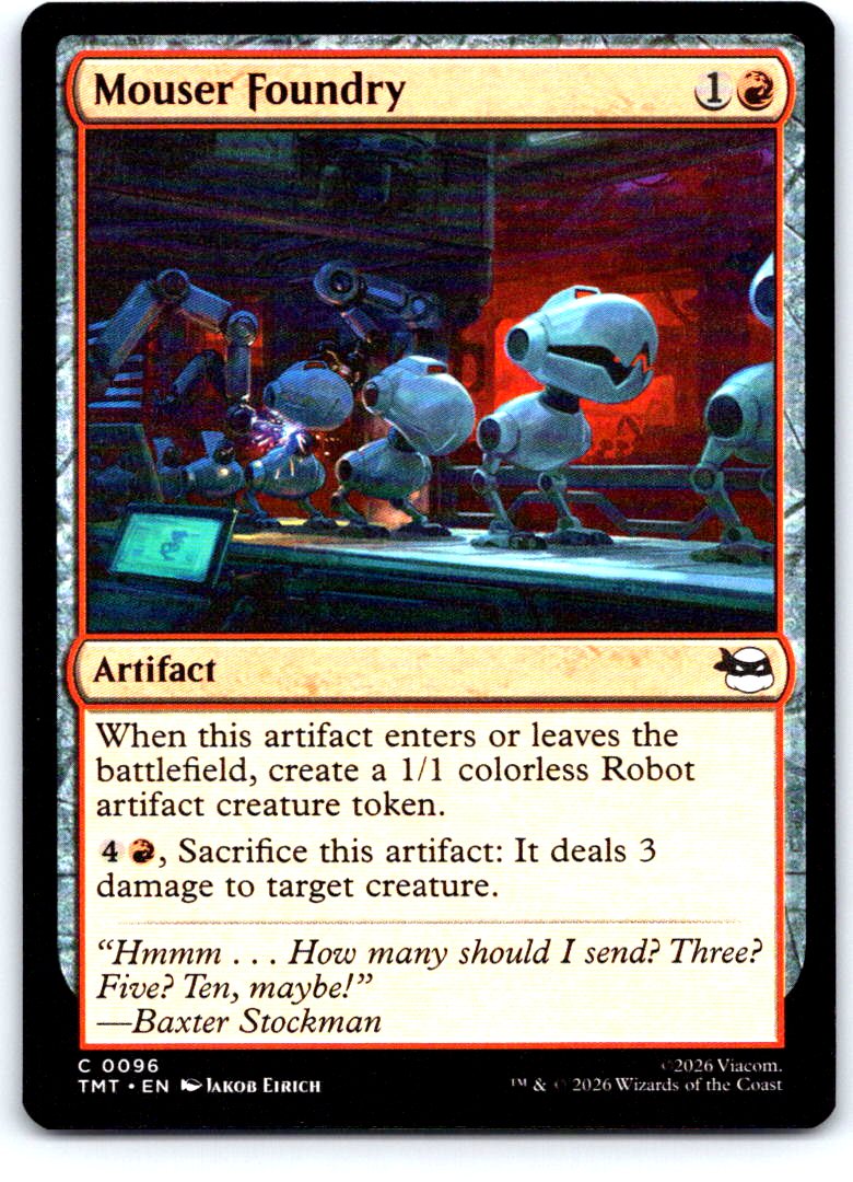 Mouser Foundry 0096 Common Teenage Mutant Ninja Turtles Magic: The Gathering NM