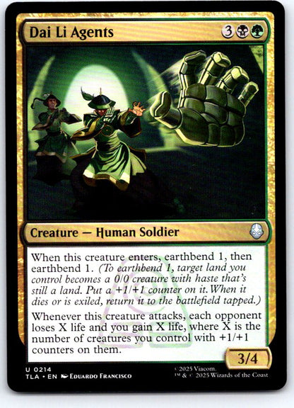 Dai Li Agents 214 Uncommon Avatar: The Last Airbender Magic: The Gathering NM