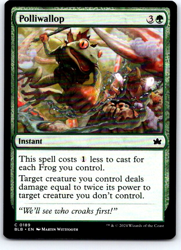 Polliwallop 189 Common Bloomburrow Magic: The Gathering Near Mint