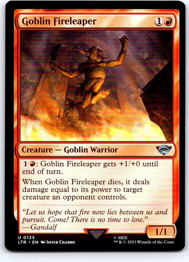 Goblin Fireleaper 133 Universes Beyond: LOTR Magic: The Gathering NM