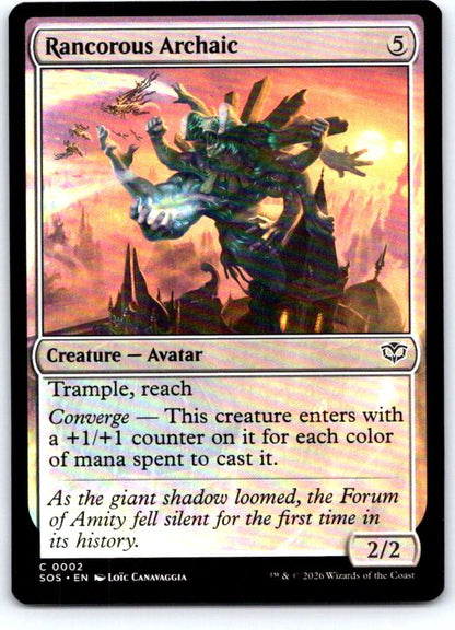 Rancorous Archaic 2 Common Secrets of Strixhaven Magic: The Gathering Near Mint