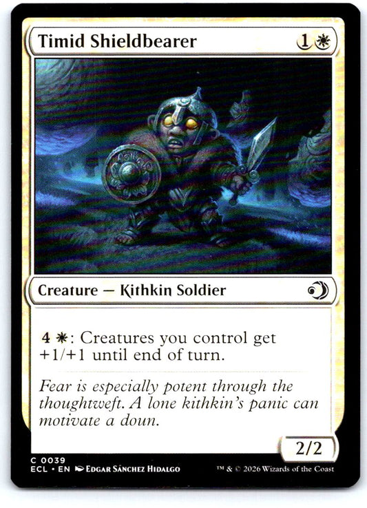 Timid Shieldbearer 39 Common Lorwyn Eclipsed Magic: The Gathering Near Mint