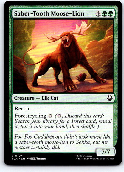 Saber-Tooth Moose-Lion 194 Avatar: The Last Airbender Magic: The Gathering NM
