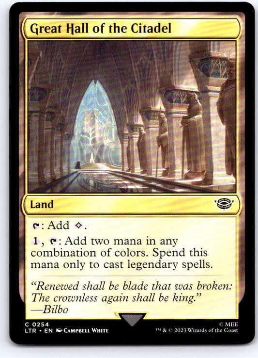 Great Hall of the Citadel 254 Universes Beyond: LOTR Magic: The Gathering NM