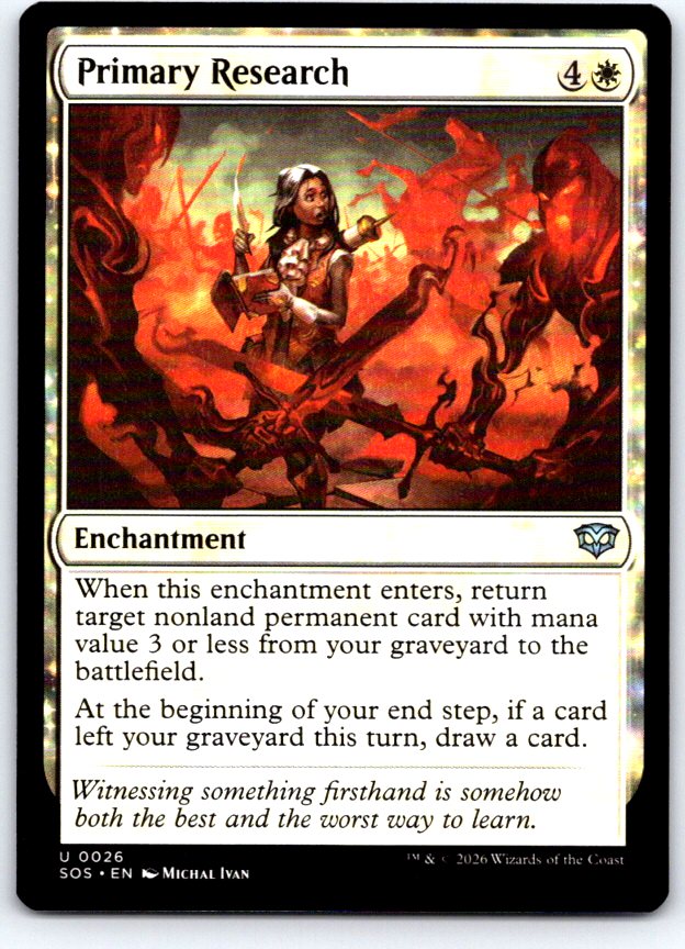 Primary Research 26 Uncommon Secrets of Strixhaven Magic: The Gathering NM