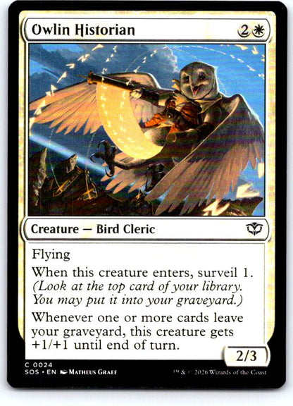 Owlin Historian 24 Common Secrets of Strixhaven Magic: The Gathering Near Mint