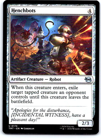 Henchbots 0174 Uncommon Teenage Mutant Ninja Turtles Magic: The Gathering NM