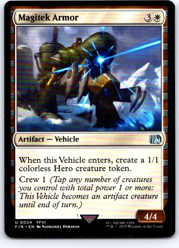 Magitek Armor 24 Uncommon FINAL FANTASY Magic: The Gathering Near Mint