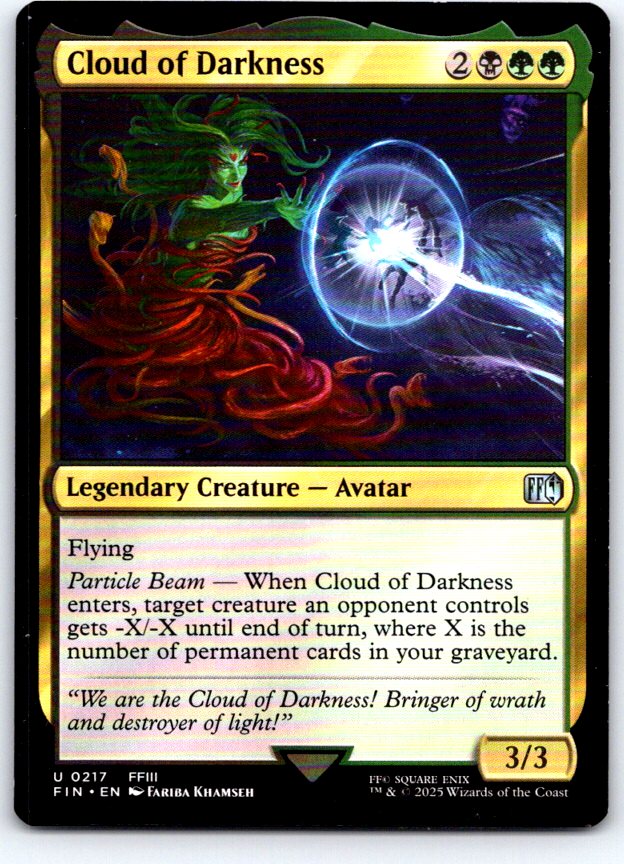 Cloud of Darkness 217 Uncommon FINAL FANTASY Magic: The Gathering Near Mint