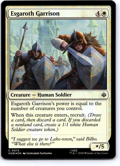 Esgaroth Garrison 13 Common The Hobbit Magic: The Gathering Foil Near Mint