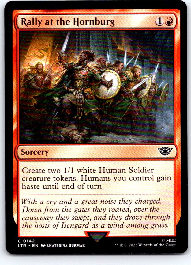 Rally at the Hornburg 142 Universes Beyond: LOTR Magic: The Gathering NM