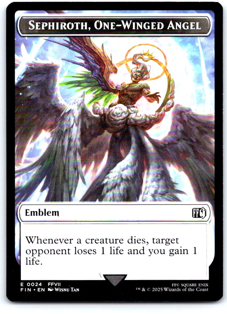 Sephiroth, One-Winged Angel // Robot Warrior 24 // 12 FINAL FANTASY MTG NM