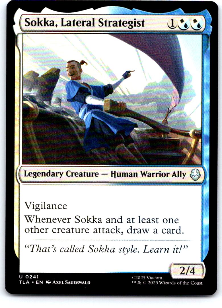 Sokka, Lateral Strategist 241 Avatar: The Last Airbender Magic: The Gathering NM