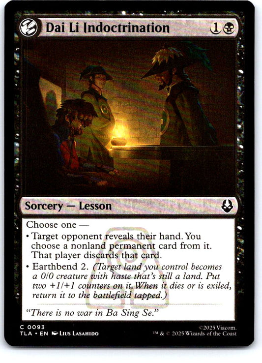 Dai Li Indoctrination 93 Avatar: The Last Airbender Magic: The Gathering NM