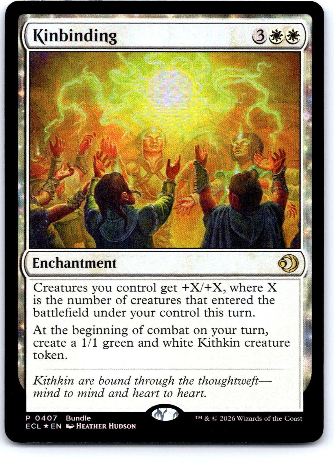 Kinbinding 407 Holo Unique and Miscellaneous Promos Magic: The Gathering Foil NM