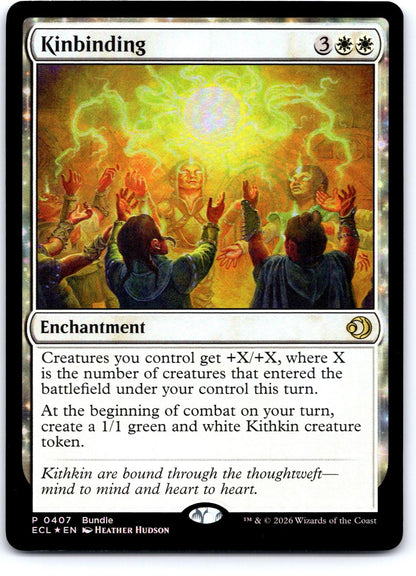 Kinbinding 407 Holo Unique and Miscellaneous Promos Magic: The Gathering Foil NM