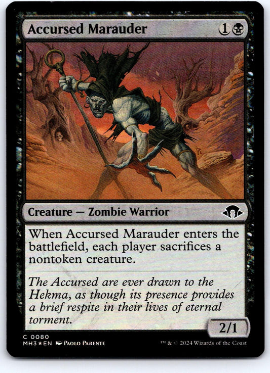 Accursed Marauder 80 Common Modern Horizons 3 Magic: The Gathering Foil NM