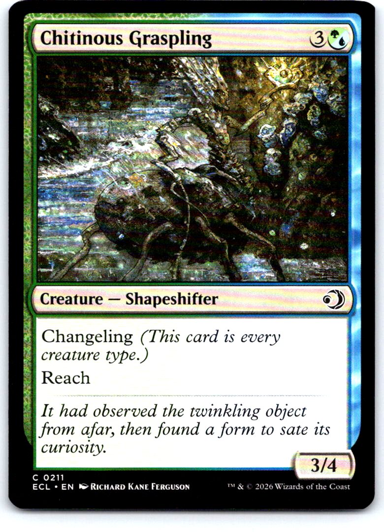 Chitinous Graspling 211 Common Lorwyn Eclipsed Magic: The Gathering Near Mint