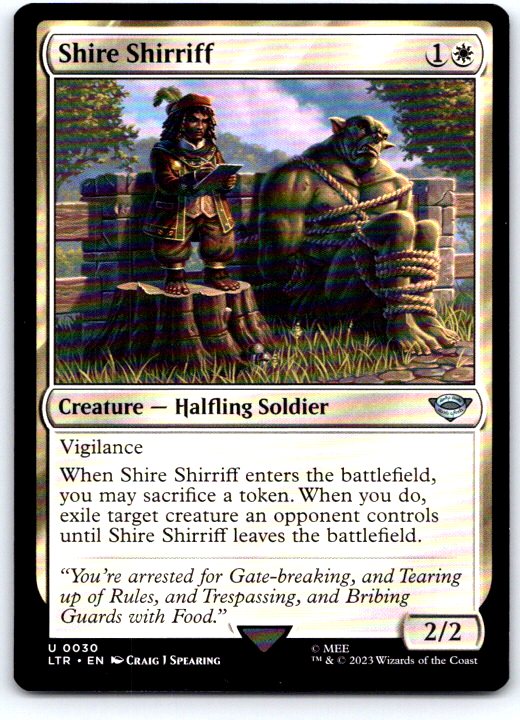 Shire Shirriff 30 LOTR: Tales of Middle-earth Magic: The Gathering NM