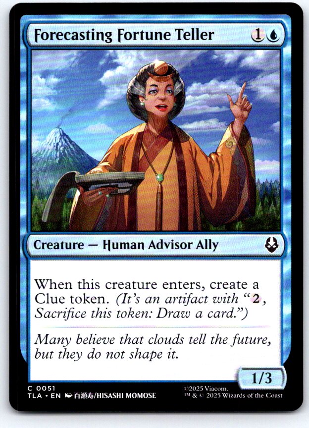 Forecasting Fortune Teller 51 Avatar: The Last Airbender Magic: The Gathering NM