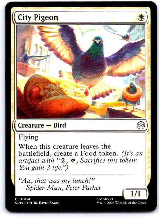 City Pigeon 4 Common Marvel's Spider-Man Magic: The Gathering Near Mint