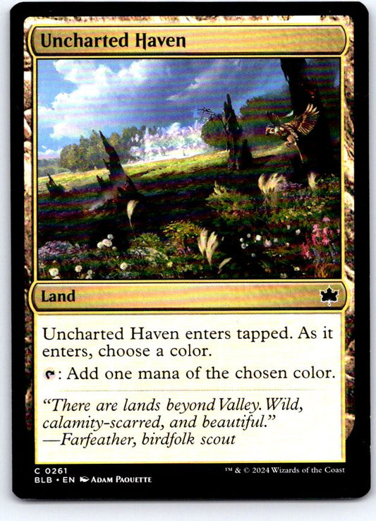 Uncharted Haven 261 Common Bloomburrow Magic: The Gathering Near Mint