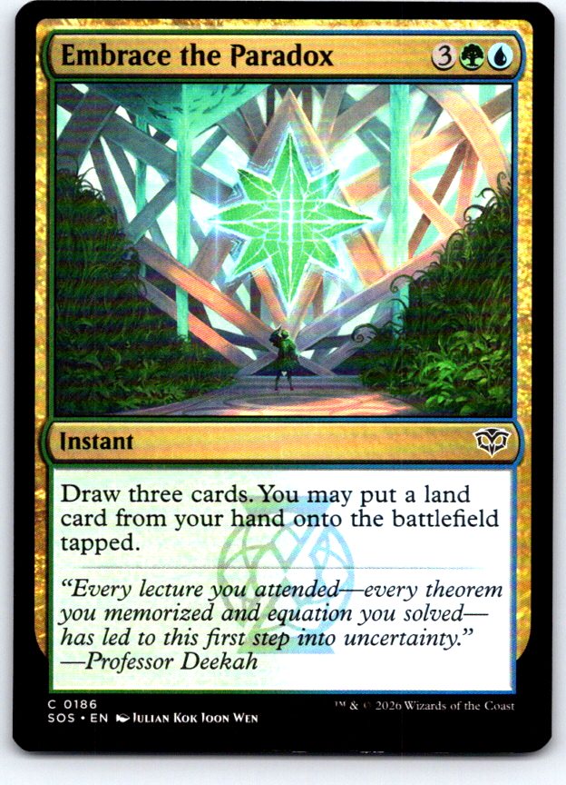 Embrace the Paradox 186 Common Secrets of Strixhaven Magic: The Gathering NM