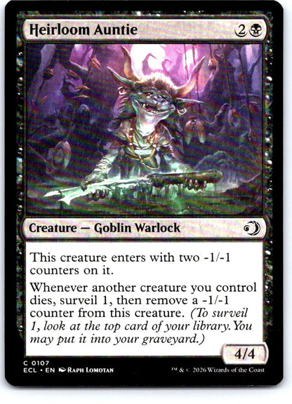 Heirloom Auntie 107 Common Lorwyn Eclipsed Magic: The Gathering Near Mint