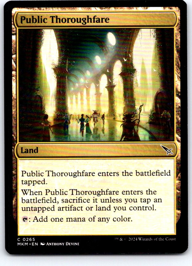 Public Thoroughfare 265 Common Murders at Karlov Manor Magic: The Gathering NM