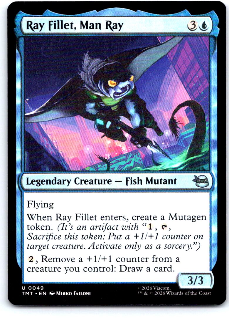Ray Fillet, Man Ray 0049 Teenage Mutant Ninja Turtles Magic: The Gathering NM