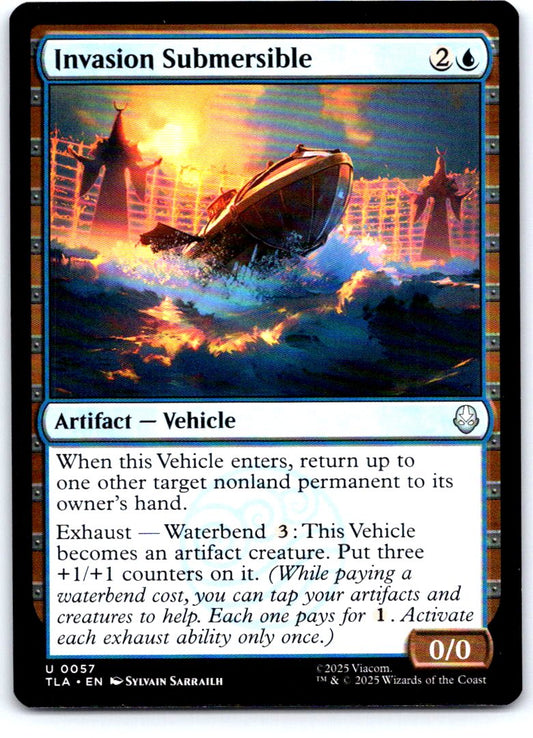 Invasion Submersible 57 Avatar: The Last Airbender Magic: The Gathering NM