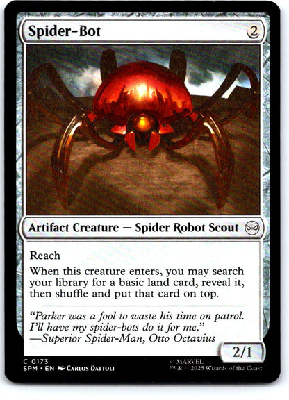 Spider-Bot 173 Common Marvel's Spider-Man Magic: The Gathering Near Mint