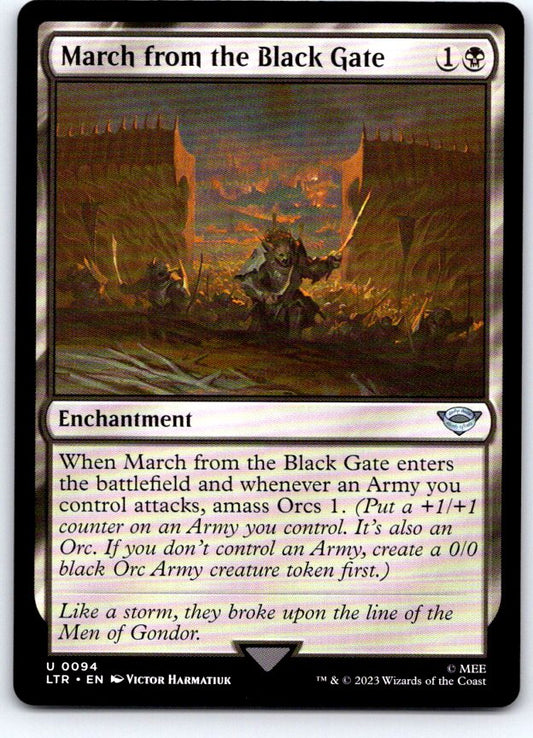 March from the Black Gate 94 Universes Beyond: LOTR Magic: The Gathering NM