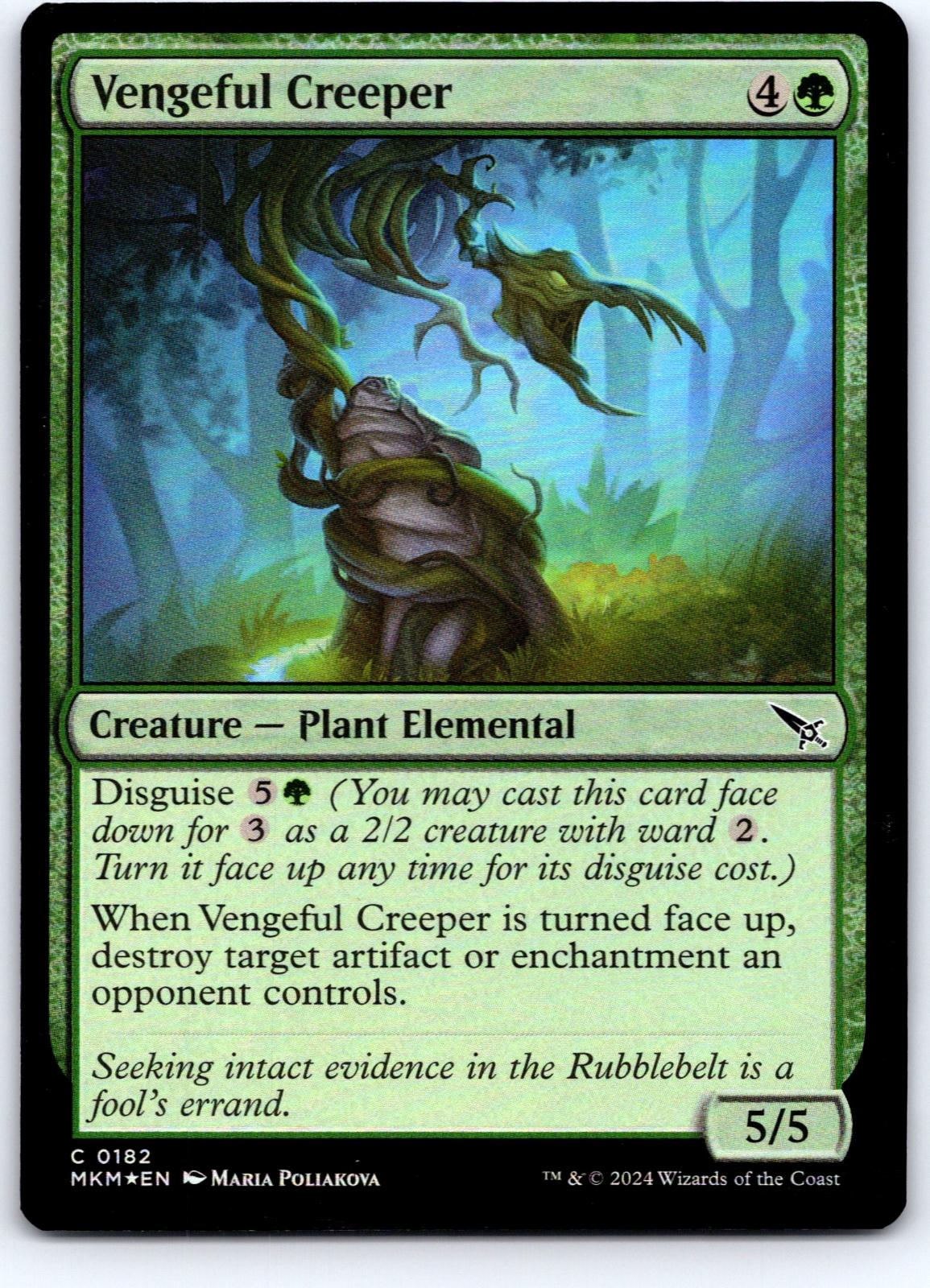 Vengeful Creeper 182 Common Murders at Karlov Manor Magic: The Gathering Foil NM