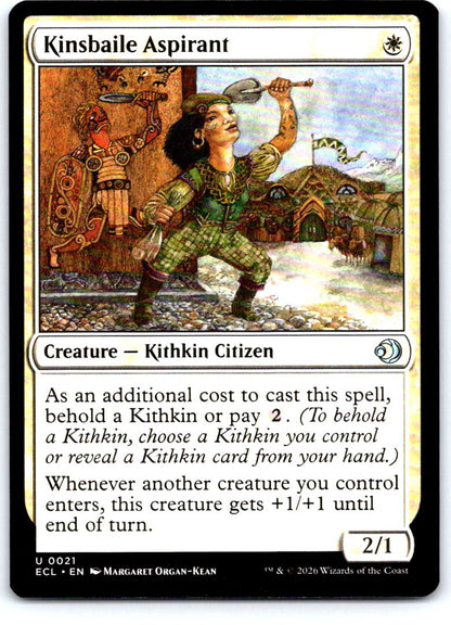 Kinsbaile Aspirant 21 Uncommon Lorwyn Eclipsed Magic: The Gathering Near Mint
